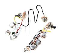 Chitarra elettrica Cablaggio Kit Di Cablaggio 2V 1T Cablaggio Per Chitarra Precablato A 3 Vie A250K Per Sostituzione Di Riparazione Per Basso Elettrico Per Chitarra