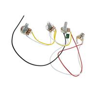 Chitarra elettrica Cablaggio Parti Per Chitarra Set Precablato 2 Pentole Volume 250K Accessori Basso Durevole Installazione Semplice Per Chitarra Jazz