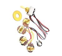 Chitarra elettrica Cablaggio Professionale A250K + B250K Potenziometro Circuito Completo Cablaggio Chitarra Cablaggio Interruttore A Levetta A 4 Vie