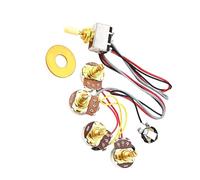 Chitarra elettrica Cablaggio Professionale A500K + B500K Potenziometro Chitarra Cablaggio 2 Toni Circuito Completo Cablaggio Per Accessori Per Basso