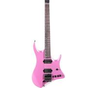 Chitarra Elettrica Chitarra Elettrica Senza Paletta Corpo In Mogano Massello Manico In Acero(Pink)