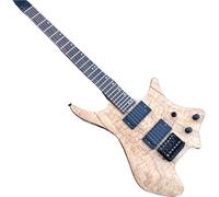 Chitarra Elettrica Chitarra Elettrica Senza Paletta In Legno Di Acacia Con Pickup Chiusi