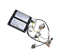 Chitarra Elettrica Classica Pickup Professionale Con Accessori Per Strumenti Per Principianti Con Cablaggio Pickup Elettrico A Doppia Bobina(Chr Bk ring)