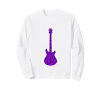 Chitarra elettrica con Stampa Leopardata Viola Felpa