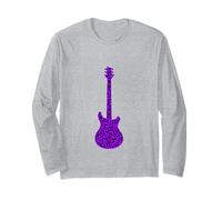 Chitarra elettrica con Stampa Leopardata Viola Maglia a Manica