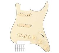 Chitarra elettrica con tre pickup a doppia bobina a 3 strati, piastra di protezione in PVC a 5 vie, interruttore 1 volume 2 toni, regolatore in metallo e plastica resistente