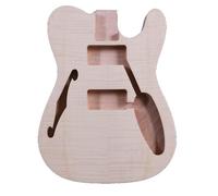 Chitarra Elettrica Corpo Mogano Acero Cap Semi-Hollow DIY Chitarra Progetto per TELE Style Sostituzione