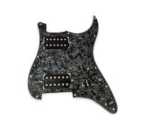 Chitarra Elettrica Da Tavolo Chitarre Pickguard Pickguard Per Chitarra Elettrica In PVC A 3 Strati Pickguard Pickup Con Pickup HH Caricato Precablato (Color : Bk 1)