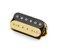 Chitarra Elettrica Doppia Bobina Pickup A Due Pezzi Doppio Pickup Nero Vite Esagonale Giallo Nero Senza Cornice(Neck G)