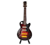 Chitarra elettrica in miniatura, modello di strumento Modello di chitarra in legno Mini figura di chitarra Ornamenti per strumenti musicali Modello di chitarra classica per la