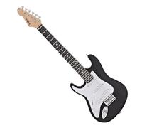 Chitarra Elettrica LA 3/4 per Mancini di Gear4music, Nero | Per Giovani Mancini, Design Confortevole e Facile da Usare, Controlli Intuitivi per Esplorare i Generi