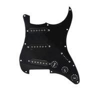 Chitarra Elettrica Nera A 3 Strati Prewired Loaded Pickguard SSS Con Pickup Per SSS