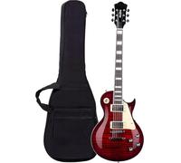 Chitarra Elettrica Per Pratica Set Chitarra Elettrica A Corpo Solido Con Custodia Morbida(Red)