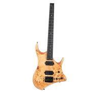 Chitarra Elettrica Per Pratica Set Chitarra Elettrica Jazz Senza Paletta A 6 Corde(Brown)