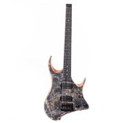 Chitarra Elettrica Per Pratica Set Chitarra Elettrica Jazz Senza Paletta A 6 Corde E 24 Tasti(Black)