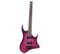 Chitarra Elettrica Per Pratica Set Chitarra Elettrica Jazz Senza Paletta A 6 Corde(Purple)