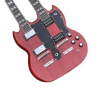 Chitarra elettrica personalizzata a doppio manico - Modello G 1275 con finitura rosso vino, perfetta for chitarristi professionisti e appassionati che cercano un suono alto