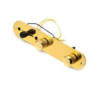 Chitarra elettrica piastra metallica di controllo circuito cablaggio assemblaggio protettivo Bk argento oro professionale strumento musicale cablaggio (oro)