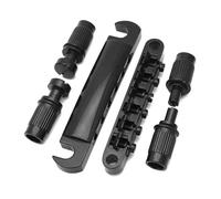 Chitarra Elettrica Ponte Diviso Superiore E Inferiore Ponte LP Ponte Fisso Nero Oro Cromato Parti di chitarra Ponte(Black)