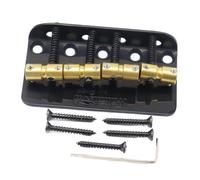 Chitarra Elettrica Ponte Per Basso A 4 Corde Sellette In Ottone Piastra In Acciaio(Black)