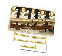 Chitarra Elettrica Ponte Per Basso A 4 Corde Sellette In Ottone Piastra In Acciaio(Gold)