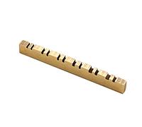 Chitarra elettrica Pre-scanalato Ottone Dado di Ricambio 12 String Chitarra Top Nut Up-Saddle Music Instrument Parts Facile Installare Scanalato Ottone