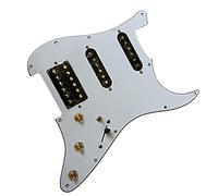 Chitarra Elettrica Precablata HSS Pickguard Interruttore Multifunzione Alnico V Pickup Humbucker Set Albero In Ottone Battipenna precablati Set