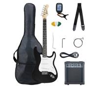 Chitarra Elettrica Principiante Set con Amplificatore 10W Corde Tracolla Plettri