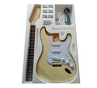 Chitarra Elettrica Professionale Incompiuta Corpo In Tiglio Manico In Acero Con Tastiera In Palissandro Set Di Accessori Per Chitarra kit per chitarra elettrica incompiuto (Color : 03)