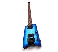 Chitarra Elettrica Senza Testa Chitarra Elettrica Senza Testa A 6 Corde Blu Lucido 22 Tasti Corpo In Tiglio Tastiera In Palissandro