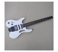 Chitarra Elettrica Senza Testa Da 39 Pollici Per Mancini Con Tastiera In Palissandro Pickup SSH 24 Tasti Chitarra Elettrica da Viaggio Senza Testa (Color : 02)