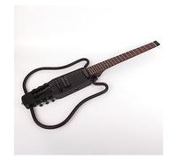 Chitarra Elettrica Senza Testa Da Viaggio Portatile Per Principianti Con Chitarra Mute Pieghevole Per Mano Sinistra E Destra Professionale Chitarra Elettrica Senza Testa (Color : 02)