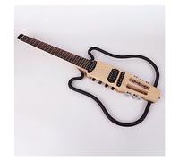 Chitarra Elettrica Senza Testa Da Viaggio Portatile Per Principianti Con Chitarra Mute Pieghevole Per Mano Sinistra E Destra Chitarra Elettrica da Viaggio Senza Testa (Color : 01)