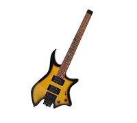 Chitarra Elettrica Senza Testa Pickup HH Per Chitarra Elettrica Senza Testa Portatile Professionale Con Altoparlante Abbinato (Color : 02)