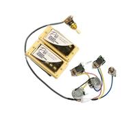 Chitarra Elettrica Standard Con Pickup A Doppia Bobina Con Cablaggio Professionale A Connessione Rapida E Piastra Di Copertura Dorata Pickup Elettrico A Doppia Bobina(Yellow)