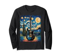 Chitarra elettrica Starry Night - La musica rock incontra Van Gogh Maglia a Manica