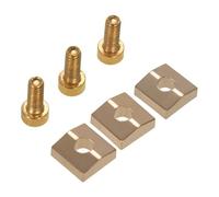 Chitarra Elettrica Tremolo Bridge String Strings Sistema Di Bloccaggio Delle Corde Blocco Dado In Metallo E Morsetto Viti Esagonali Parti Di Chitarra parti di chitarra(Gold)