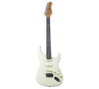 EKO GUITARS - Chitarra Elettrica ST-300, Corpo Pioppo, Manico Acero, Tastiera WPC 22 Tasti, 3 Pickup Single-Coil, Ponte Tremolo, Scala 650 mm, Colore Olympic White