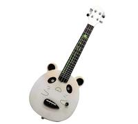 Chitarra Elettrica Ukulele Chitarra Completa In Legno Okoume Chitarra Silenziosa Ukulele Colore Bianco Mini Chitarra A 4 Corde Da 21 Pollici Ukulele Kit
