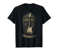 Chitarra Elettrica Vintage con Amp Classic Rock Graphic Maglietta