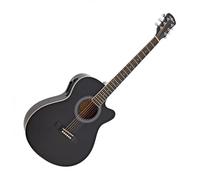 Chitarra Elettroacustica a Cutaway Singolo di Gear4music, Nero