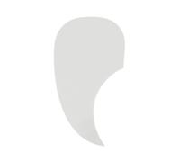 Chitarra folk acustica, autoadesivo antigraffio, piastra di protezione bianca perla applicabile alle chitarre, 18 x 10 cm (trasparente)