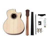 Chitarra Folk Angolo Mancante Completo Singolo Barile Finito Combinazione Palissandro Abete Impiallacciato Materiale Per Chitarra Fai Da Te Semi-Rifinito per Chitarra Elettrica