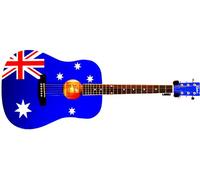 CHITARRA FOLK BANDIERA AUSTRALIANA