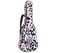 Chitarra Gig Bag Impermeabile Cerniera Morbida Chitarra Zaino, Accessori per Chitarra, Basso Acustico Classica Folk Chitarra Elettrica Bag Leopard Mucca Spot