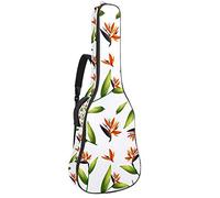 Chitarra Gig Bag Impermeabile Cerniera Morbida Chitarra Zaino, Basso Acustico & Classica Folk Chitarra Elettrica Borsa Uccello Di Verde Paradiso