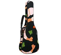 Chitarra Gig Bag Impermeabile Cerniera Morbida Chitarra Zaino, Basso Acustico & Classica Folk Chitarra Elettrica Borsa Gamberi E Frutti di Mare Modello