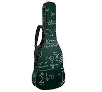 Chitarra Gig Bag Impermeabile Cerniera Morbida Chitarra Zaino, Basso Acustico & Classica Folk Chitarra Elettrica Borsa Disegnata A Mano Formule Scientifiche
