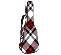 Chitarra Gig Bag Impermeabile Cerniera Morbida Chitarra Zaino, Basso Acustico & Classica Folk Chitarra Elettrica Borsa Bianco Nero Rosso Twill Gird