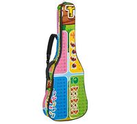 Chitarra Gig Bag Impermeabile Cerniera Morbida Chitarra Zaino, Basso Acustico & Classica Folk Chitarra Elettrica Borsa Tempi Tabelle Moltiplicazione
